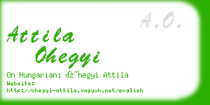 attila ohegyi business card